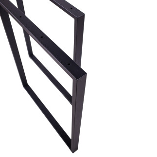 Nogi do stołu ławy stolika biurka loftowe metalowe czarne 2 szt