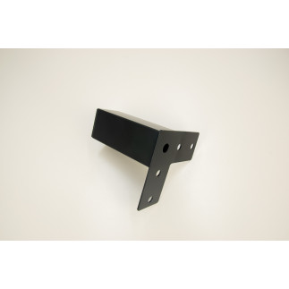 Nóżka meblowa Prosta kwadratowa czarna metalowa 10 cm