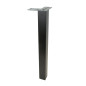 Noga meblowa Prosta kwadratowa czarna metalowa 40 cm Noga meblowa Prosta kwadratowa czarna metalowa 40 cm