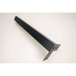 Noga meblowa Prosta kwadratowa czarna metalowa 40 cm