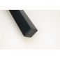 Noga meblowa Prosta kwadratowa czarna metalowa 40 cm Noga meblowa Prosta kwadratowa czarna metalowa 40 cm