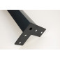 Noga meblowa Prosta kwadratowa czarna 70 cm