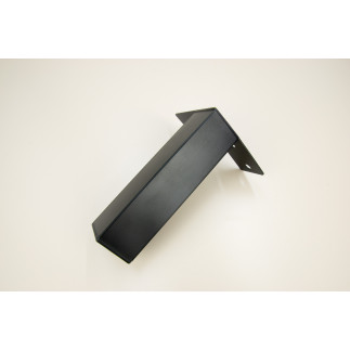 4 x Nóżka meblowa Prosta kwadratowa czarna metalowa 15 cm