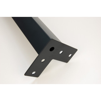 4 x Noga meblowa Prosta kwadratowa czarna metalowa 40 cm