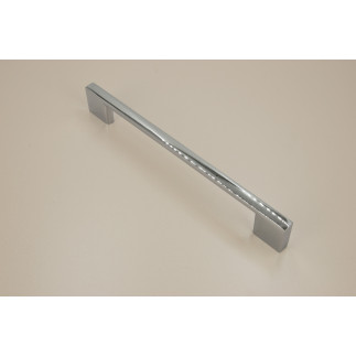 4 x Uchwyt meblowy srebrny chrom 160 mm metalowy