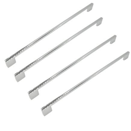 4 x Uchwyt meblowy srebrny chrom 320 mm metalowy