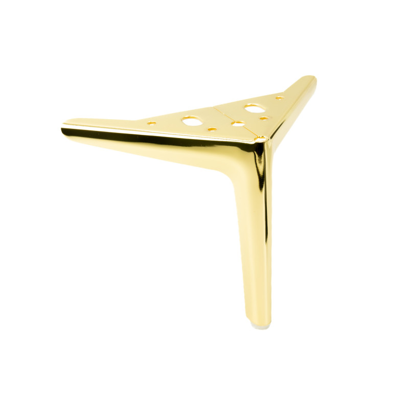 Nóżka metalowa do mebli Kotwica Elegant złoty połysk 15 cm