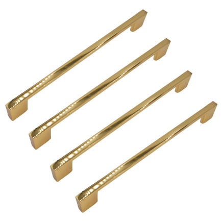 4 x Uchwyt meblowy złoty chrom 256 mm