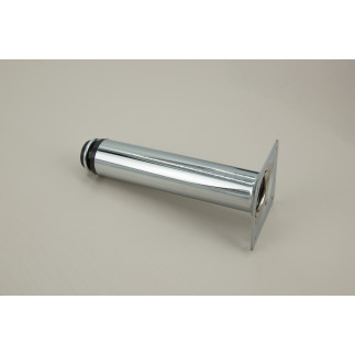 Noga meblowa Prosta srebrna wysokość 10 cm regulowana wysokość