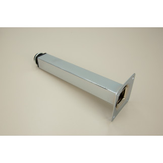 Nóżka meblowa Prosta kwadratowa srebrna metalowa regulowana 20 cm