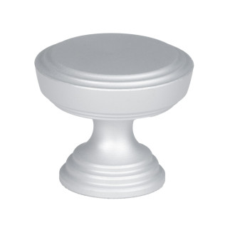 Gałka meblowa srebrna satyna 30mm retro matowa okrągła