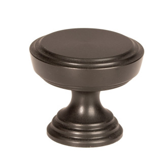 10 x Stylowa gałka meblowa czarny mat 30mm Loft Retro do komody okrągła