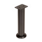 Nóżka meblowa regulowana 18 - 30 cm czarna prosta metalowa noga do szafek