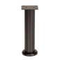 Nóżka meblowa regulowana 18 - 30 cm czarna prosta metalowa noga do szafek