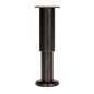 Nóżka meblowa regulowana 12 - 18 cm czarna prosta metalowa noga do szafek