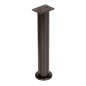 Nóżka meblowa regulowana 25 - 42 cm czarna prosta metalowa noga do szafek