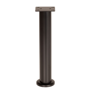 Nóżka meblowa regulowana 25 - 42 cm czarna prosta metalowa noga do szafek