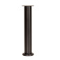 Nóżka meblowa regulowana 25 - 42 cm czarna prosta metalowa noga do szafek