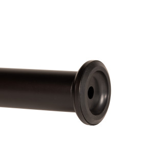Nóżka meblowa regulowana 25 - 42 cm czarna prosta metalowa noga do szafek
