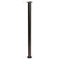 Nóżka meblowa regulowana 72 - 102 cm czarna prosta metalowa noga do szafek