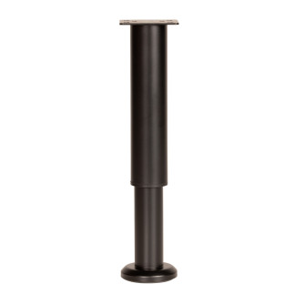 Nóżka meblowa regulowana 25 - 42 cm czarna prosta metalowa noga do szafek