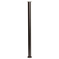 Nóżka meblowa regulowana 72 - 102 cm czarna prosta metalowa noga do szafek