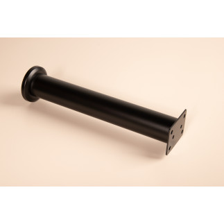 Nóżka meblowa regulowana 25 - 42 cm czarna prosta metalowa noga do szafek