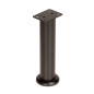 4 x Nóżka meblowa regulowana 18 - 30 cm czarna prosta metalowa noga do szafek