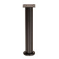 4 x Nóżka meblowa regulowana 25 - 42 cm czarna prosta metalowa noga do szafek