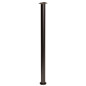 4 x Nóżka meblowa regulowana 72 - 102 cm czarna prosta metalowa noga do szafek
