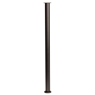 4 x Nóżka meblowa regulowana 72 - 102 cm czarna prosta metalowa noga do szafek