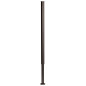 4 x Nóżka meblowa regulowana 72 - 102 cm czarna prosta metalowa noga do szafek