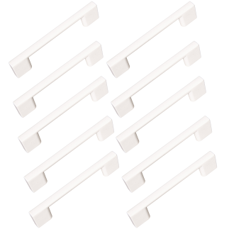 10 x Uchwyt meblowy biały 96 mm metalowy