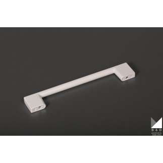 Uchwyt meblowy biały 128 mm metalowy