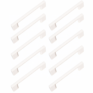 10 x Uchwyt meblowy biały 128 mm metalowy