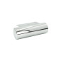 Stopka meblowa metalowa Baryłka srebrny chrom fi 50 mm długość 15 cm Stopka meblowa metalowa Baryłka srebrny chrom fi 50 mm długość 15 cm