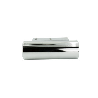 Stopka meblowa metalowa Baryłka srebrny chrom fi 50 mm długość 15 cm - 2