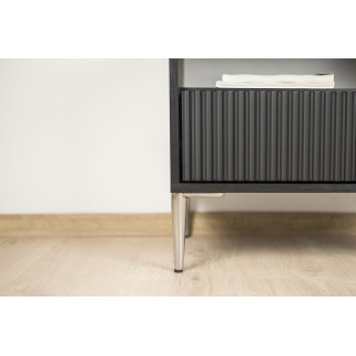 Nóżka metalowa meblowa Szpilka srebrny chrom wysokość 15 cm - 9
