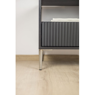 Nóżka metalowa meblowa Szpilka srebrny chrom wysokość 15 cm - 10