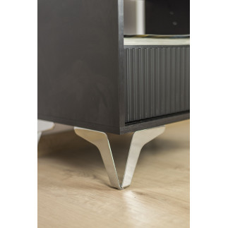 Noga meblowa Loft srebrna nóżka do sofy chrom wysokość 15 cm - 5
