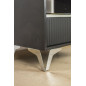 Noga meblowa Loft srebrna nóżka do sofy chrom wysokość 15 cm Noga meblowa Loft srebrna nóżka do sofy chrom wysokość 15 cm