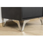 Noga meblowa Loft srebrna nóżka do sofy chrom wysokość 15 cm Noga meblowa Loft srebrna nóżka do sofy chrom wysokość 15 cm